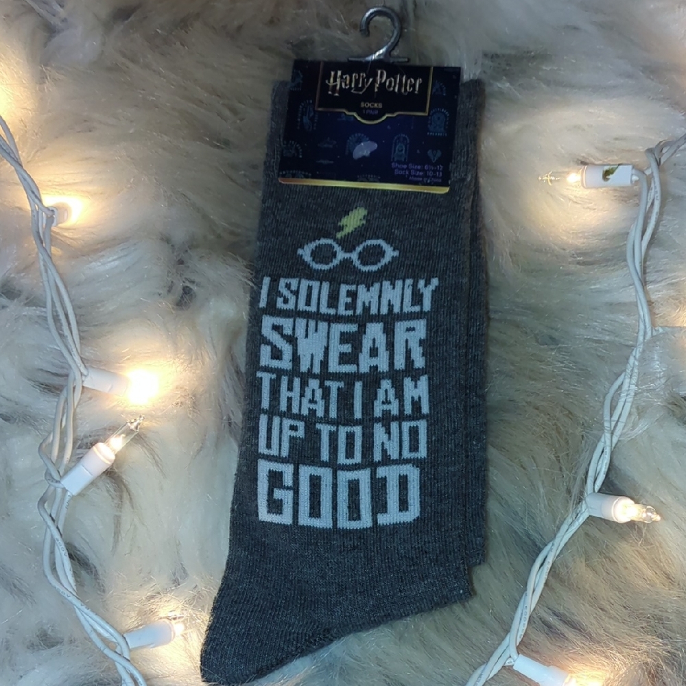 Warner Bros. Harry Potter Gray Casual Socks